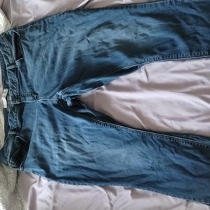 Medium wash blue jeans